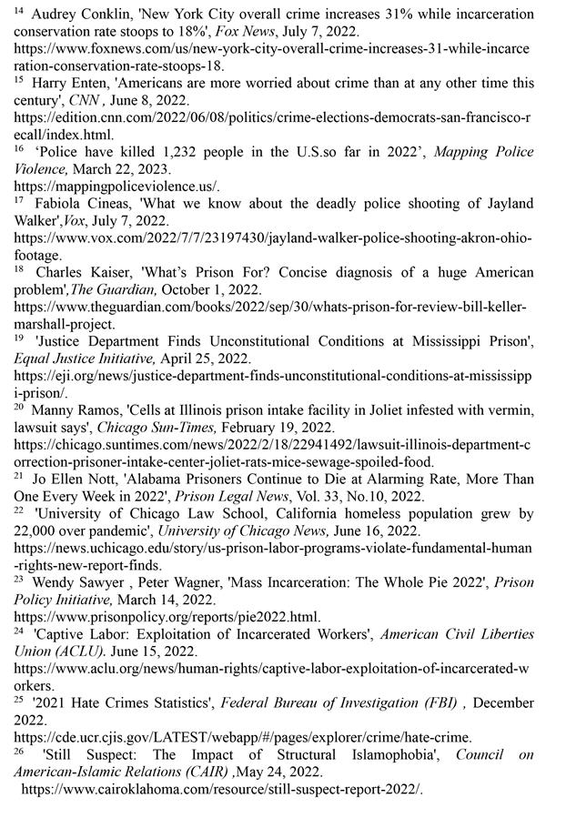 （图表）［2022年美国侵犯人权报告］《2022年美国侵犯人权报告》注释（2）